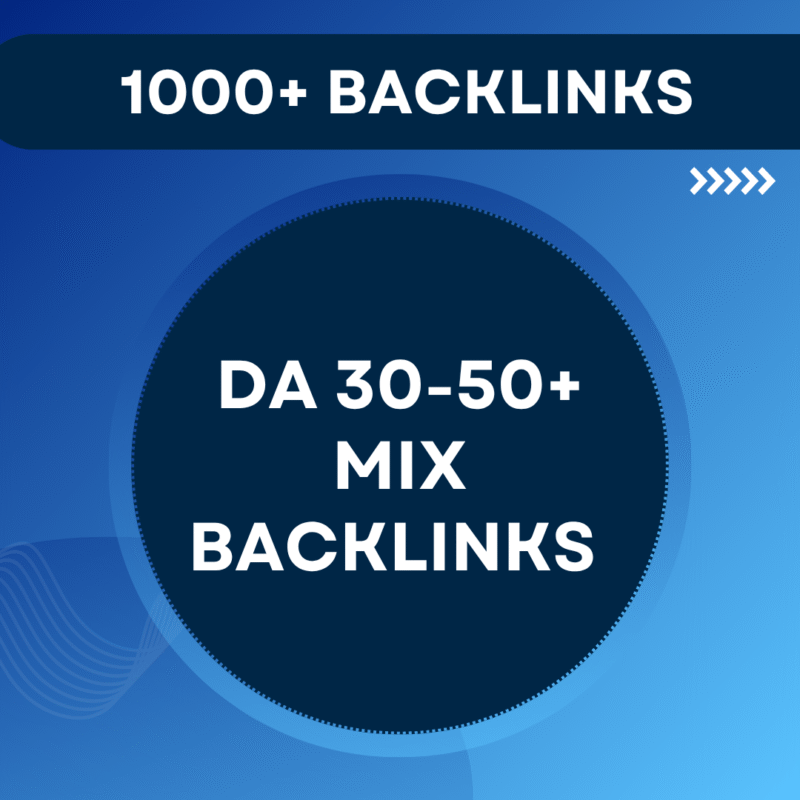 All in One mix Backlink Package [DA 30-50+]